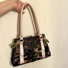 Unique Mary Frances Hand Beaded Embellished Purse Handbag Imperfect