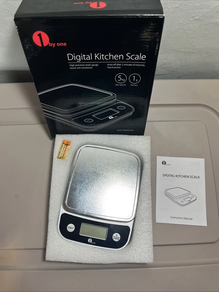 1 By One Digital Kitchen Scale Max Capacity 5kg - Image 4 of 4