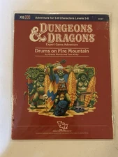 Dungeons and Dragons Module X8: Drums on Fire Mountain TSR9127 Lvls 5-8 *SEALED*