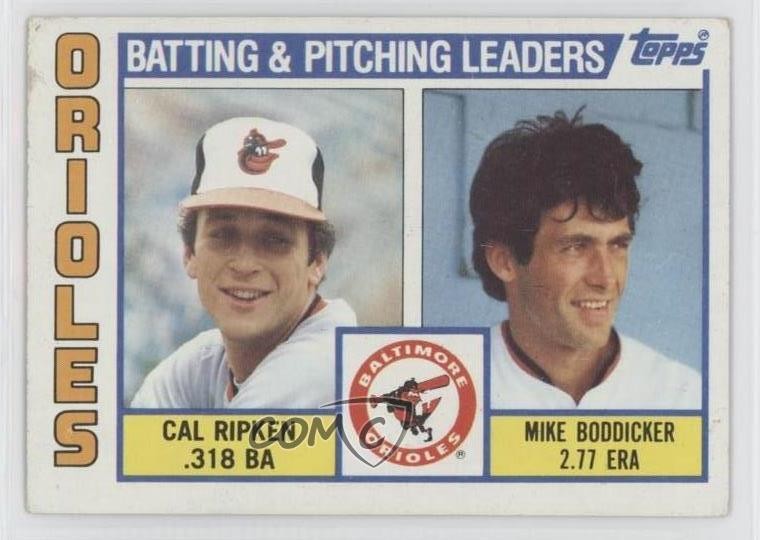 1984 Topps Team Checklist Cal Ripken Jr Mike Boddicker #426 HOF 11oh