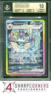 2025 POKEMON PRE EN SPECIAL ILLUSTRATION RARE #149 VAPOREON EX BGS 10 PRISTINE
