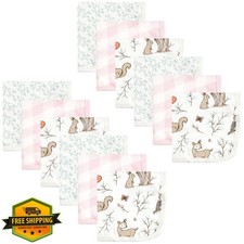 Hudson Baby Muslin Washcloths Enchanted Forest OS