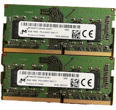 Micron 16GB (2x 8GB) PC4-2400T  MTA8ATF1G64HZ DDR4 SODIMM