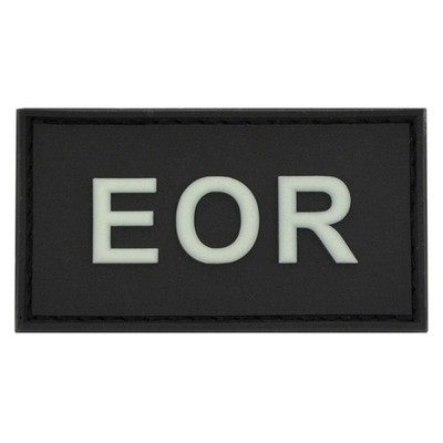 EOR Patch fluoreszierend Schriftzug Explosive Ordnance Reconnaissance 3D Gummi