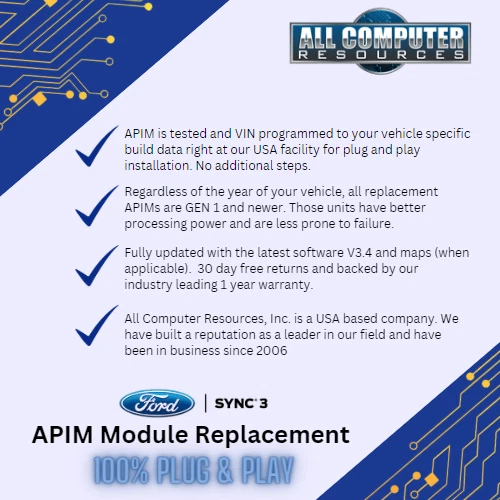 FORD SYNC 3 APIM VIN PROGRAMMED latest Sync 3.4 software With NAVIGATION - OEM — 第 2/4 张图片