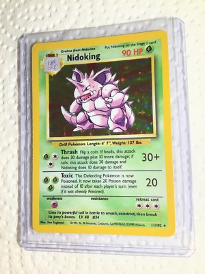 nidoking pokemon card ebay (34/132) [Secret Wonders]  Plug Ability  Enthusiastic King If you have Nidoqueen in play NIDOKING - 11/102 - Base
