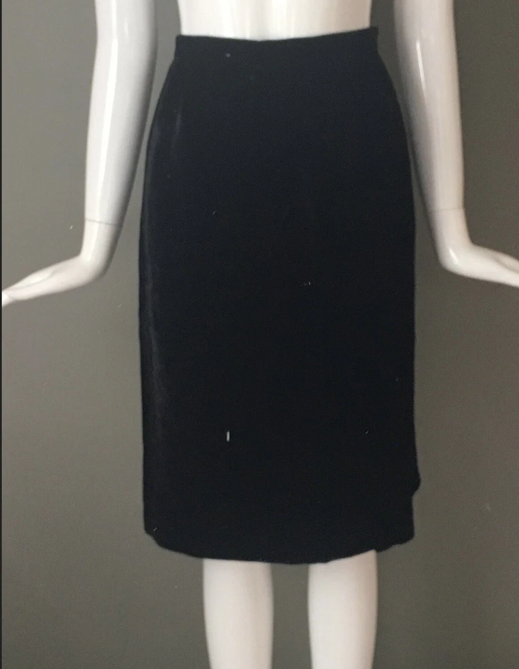 Conjunto de saia de veludo vintage anos 60 R&K Originals década de 1960 com jaqueta combinando - Imagem 4 de 4