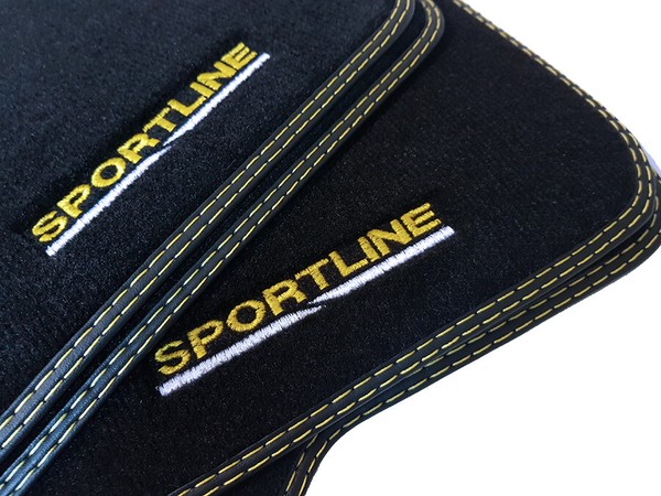 Gelb Sportline FußMatten FüR Opel Antara Bj.2006-2015 5 TüRer Velours-image