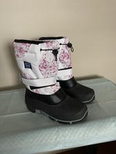 Storm Kidz Cold Weather Snow Boots Girls Sz 7 White Pink BNWT Winter