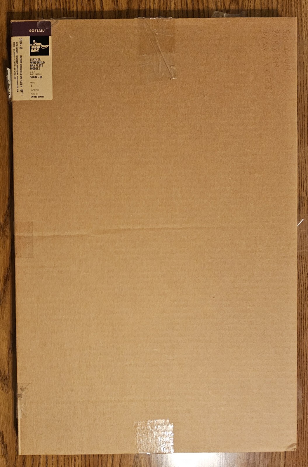 HARLEY HERITAGE SPRINGER FLSTS BLUE TRIM WINDSHIELD BRA NEW #57814  