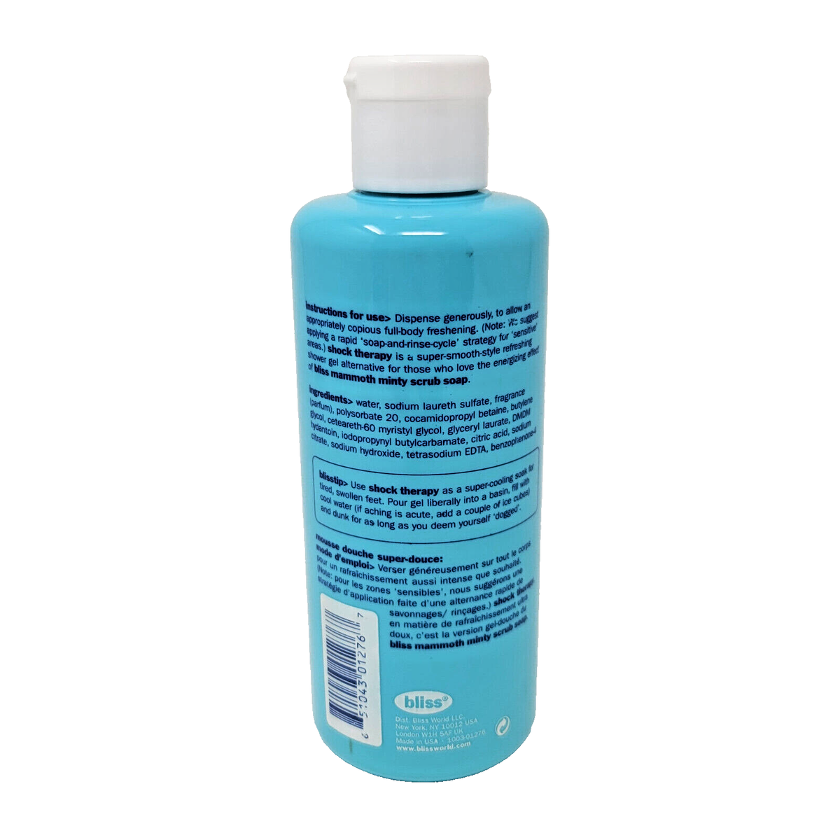 Bliss Shock Therapy Super Minty Concentrated Body Wash 8.5