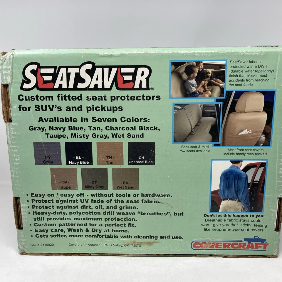 Seat Saver SS2380PCTN Tan Seat Cover for 2007-08 Jeep Wrangler Front Row Buckets - Image 4 of 4