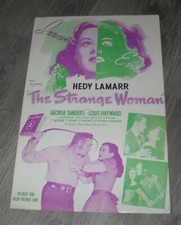 The STRANGE WOMAN ASTOR PICTURE PROMO MOVIE PRESSBOOK HEDY LAMARR GEORGE SANDERS