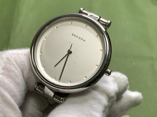 Skagen SKW2485 Silver Dial Silver Tone s/s 3 Atm Quartz Women's Wriat Watch - Picture 7 of 19