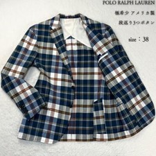 Extremely Rare American Made Polo Ralph Lauren Tartan Check Blazer 3B