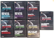360 Degree Golf System DVD Lot of 7 - C.J. Goecks Perfect Connection Golf Swing