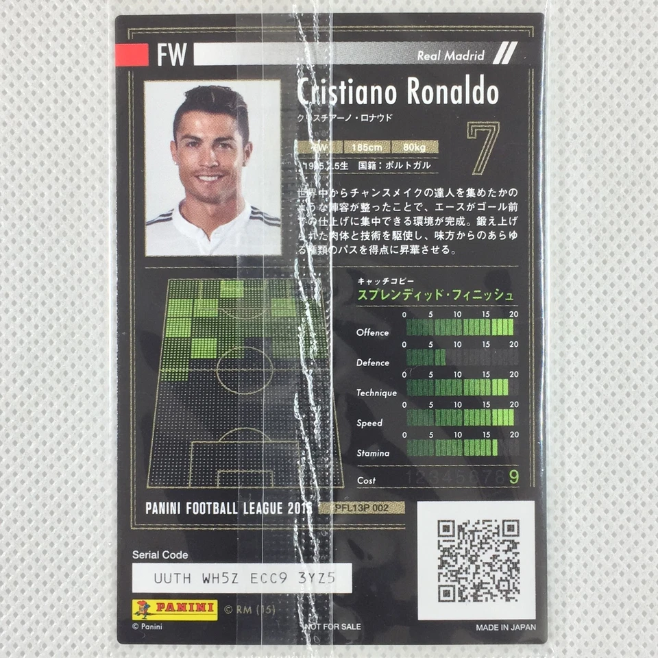 Panini Football League 2015 Cristiano Ronaldo Sealed PFL13P 002 Portugal Japon - Photo 2/4