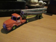 Jouet Ancien  - Ancien Tracteur Willéme avec remorque   Dinky Toys