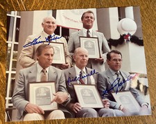 Harmon Killebrew  Pee Wee Reese  &  Rick Ferrell Signed 8 x 10 HOF Induction COA