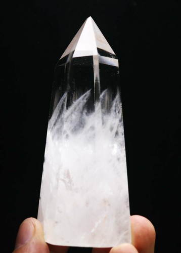 Natural Pure Clear Quartz Crystal Tower Obelisk Wand Point Reiki Healing 238g - Picture 5 of 12