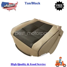 2007 2008 2009 2010 Lincoln Navigator Driver Bottom Leather Seat Cover Tan/Black