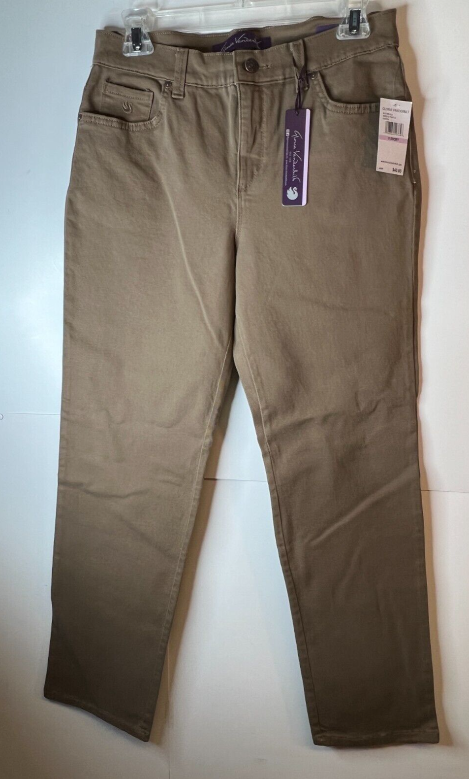 Gloria Vanderbilt Amanda Women’s Heritage Fit Classic Rise Jeans Short 6 Brown