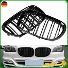 Doppelsteg Nieren Frontgrill K�hlergrill Hochgl�nz f�r BMW 7er F01 F02 F03 09-15