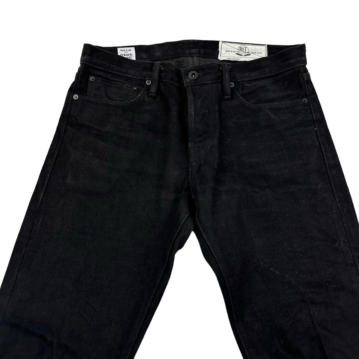 Rogue Territory RGT Skinny 32 (tag 30) Black Japan Selvedge Denim NIHON  MENPU