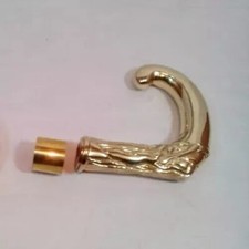 Antique Style Solid Brass Designer Handle Victorian Wooden Walking Cane /Stick