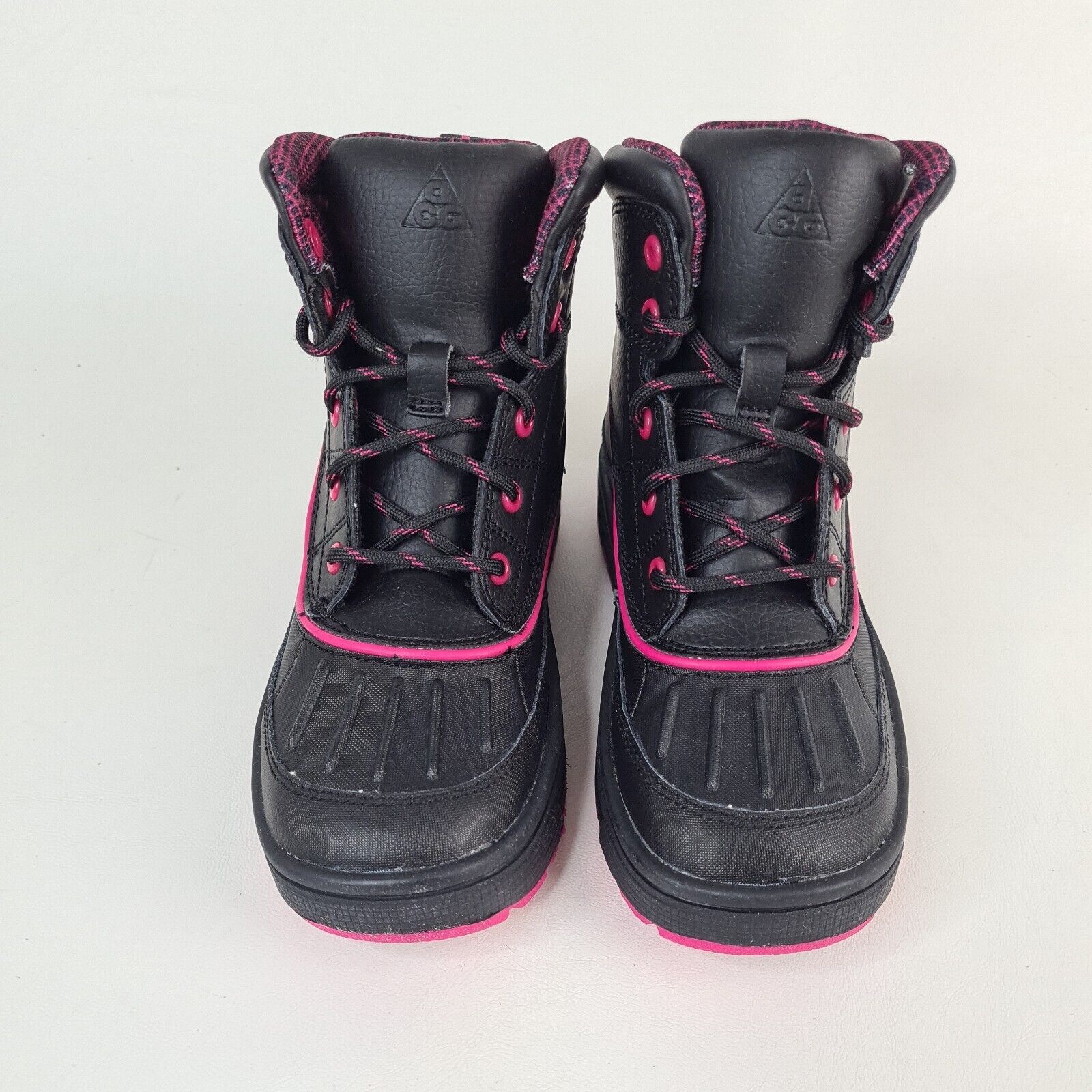 Nike ACG Little Girl's 524877 001 Woodside 2 Outdoor Boots Black Pink
