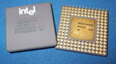A82385-20 IV (B) INTEL A82385 CACHE CONT 32-BIT GOLD PGA New! ORIG PACKAGING