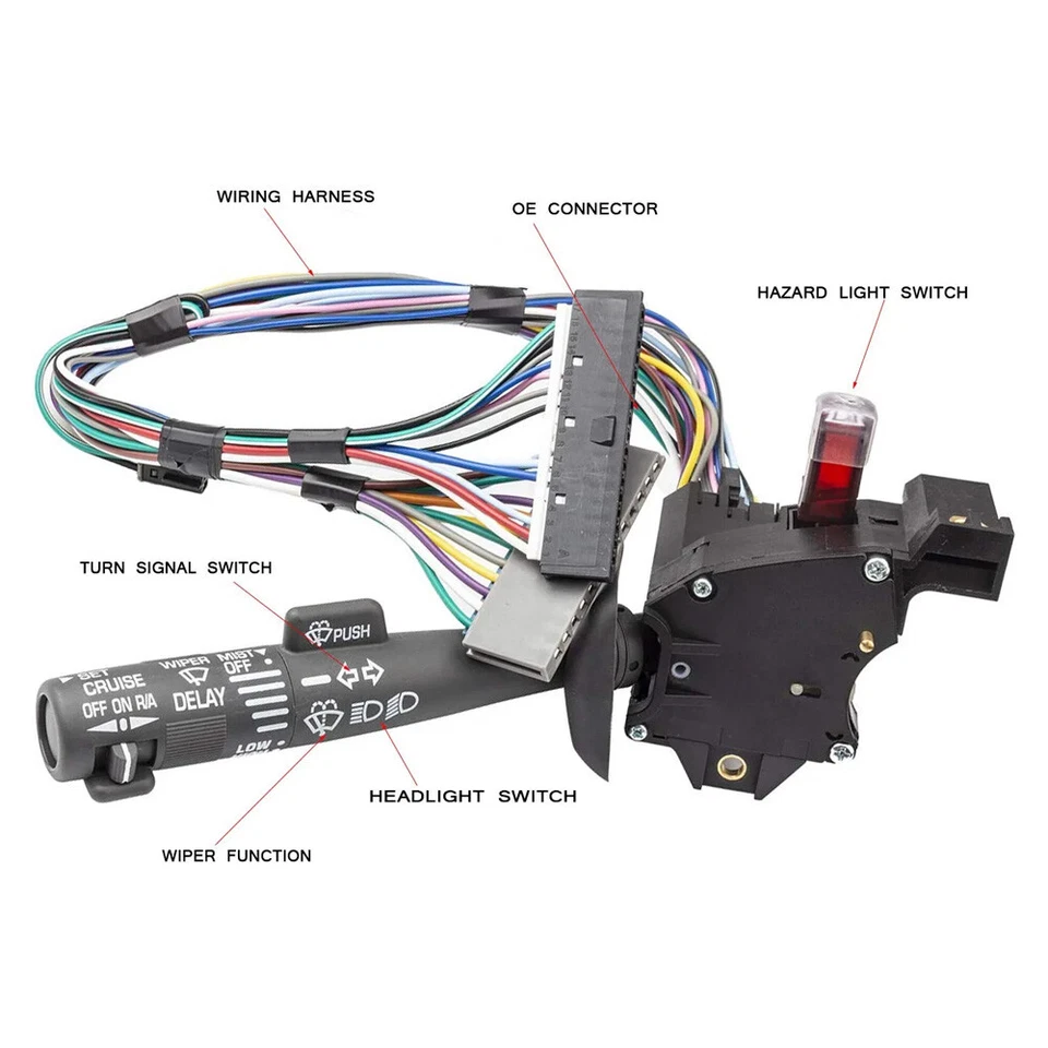 Interruptor de limpiaparabrisas combinado multifunción para Chevy Tahoe Suburban Blazer GMC Foto 4 de 4