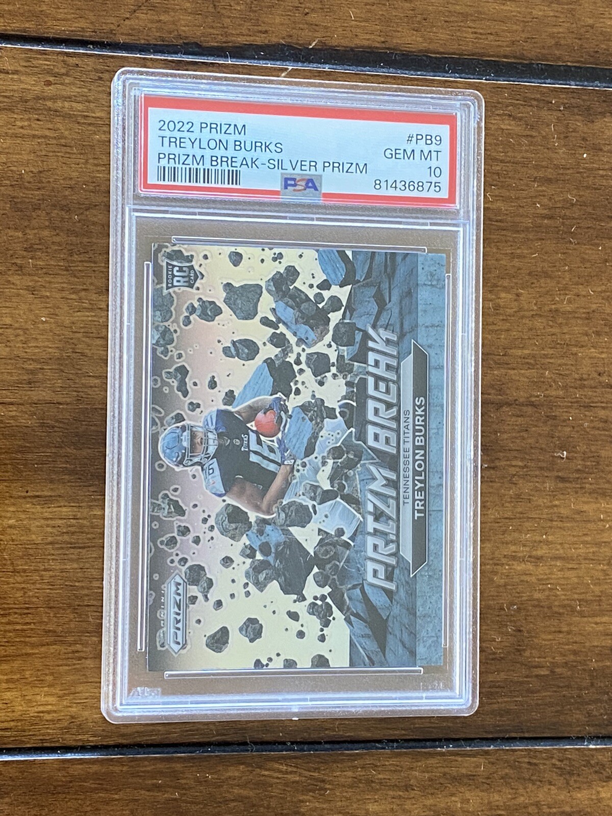 2022 Prizm Treylon Burks Prizm Break Silver Psa 10