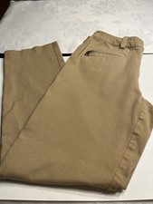 Lauren Ralph Lauren Tan Khaki Flat Front Chino Pants Petite Sz 2