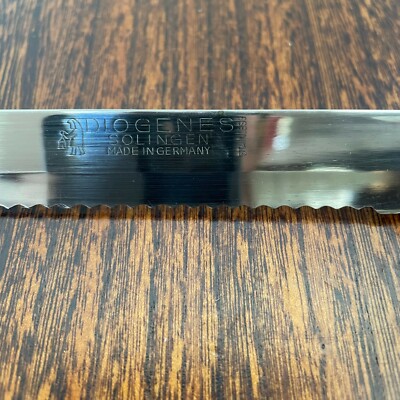 Vintage Diogenes Solingen Made in Germany Serrated Knife. 7 1/4