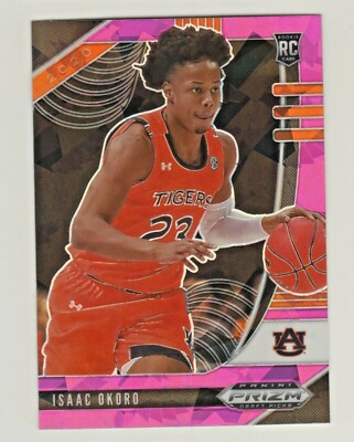 2020-21 Panini Prizm Draft PINK ICE PRIZM ISAAC OKORO RC Rookie Cavaliers MEGA