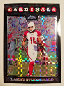 Larry Fitzgerald 2008 Topps Chrome X-Fractor #TC86 Cardinals Pittsburgh B1