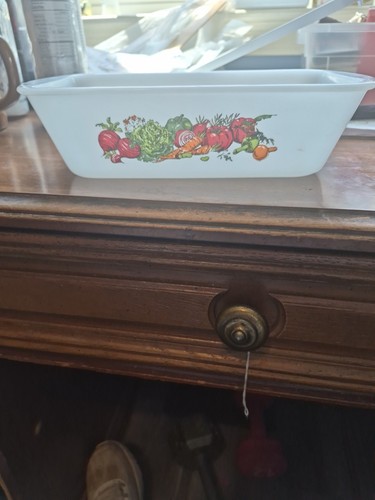 Glasbake Milk glass loaf baking dish Model J522