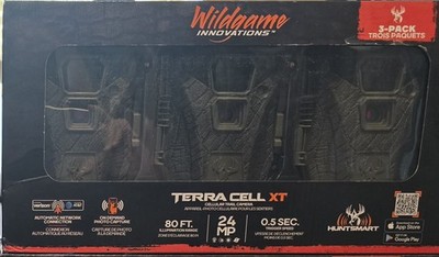 Wildgame Innovations Terra XT 2.0 Cellular Trail Camera, 3 Pack #WGI-TERACC-3PK
