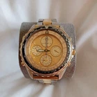 *RARE* Vintage SEIKO Flightmaster 7T34-6A00 Quartz Chronograph Gold Working