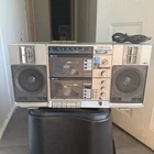 Emerson CTR949 AM/FM Dual Cassette Boombox Cassette Works Parts Repair Distorted