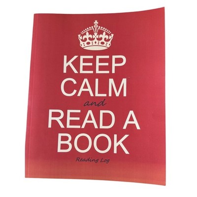NEW Keep Calm And Read A Book Reading Log Book: 100 Pages Tracker Record Review 