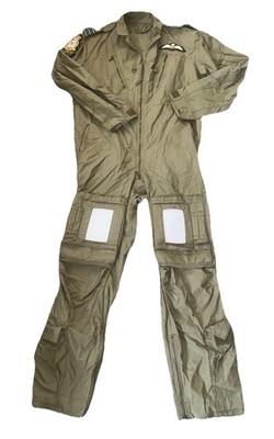 RAF Flight Pilot Suit Olive Green MK14A Official Issue With Lanyard & Badges