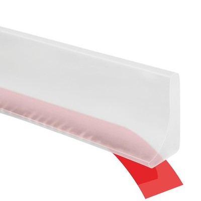 Shower Threshold Water Guard Dam Bottom Seal for Glass Door Bathroom Kitchen