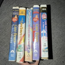 Lot Of 5 Vintage Care Bears Movies On VHS