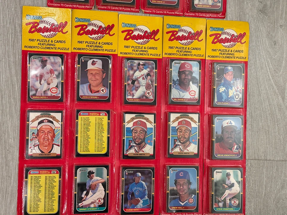 (13) Blísteres sellados de béisbol Donruss 1987. 975 tarjetas. Bo Jackson RC Año Foto 2 de 4