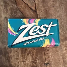 RETRO 1988 Original Zest Deodorant Bar Soap Zestfully Clean 5oz SEALED Vtg