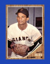 1962 Topps Set-Break #413 Matty Alou NM-MT OR BETTER *GMCARDS*