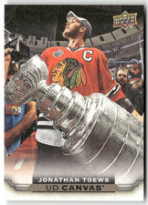 Jonathan Toews 2015-16 UD Canvas Stanley Cup Insert Card #C19 Chicago Blackhawks