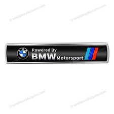 Powered By Bmw Motorsport M Performance Emblem Badge Metal Adhesive